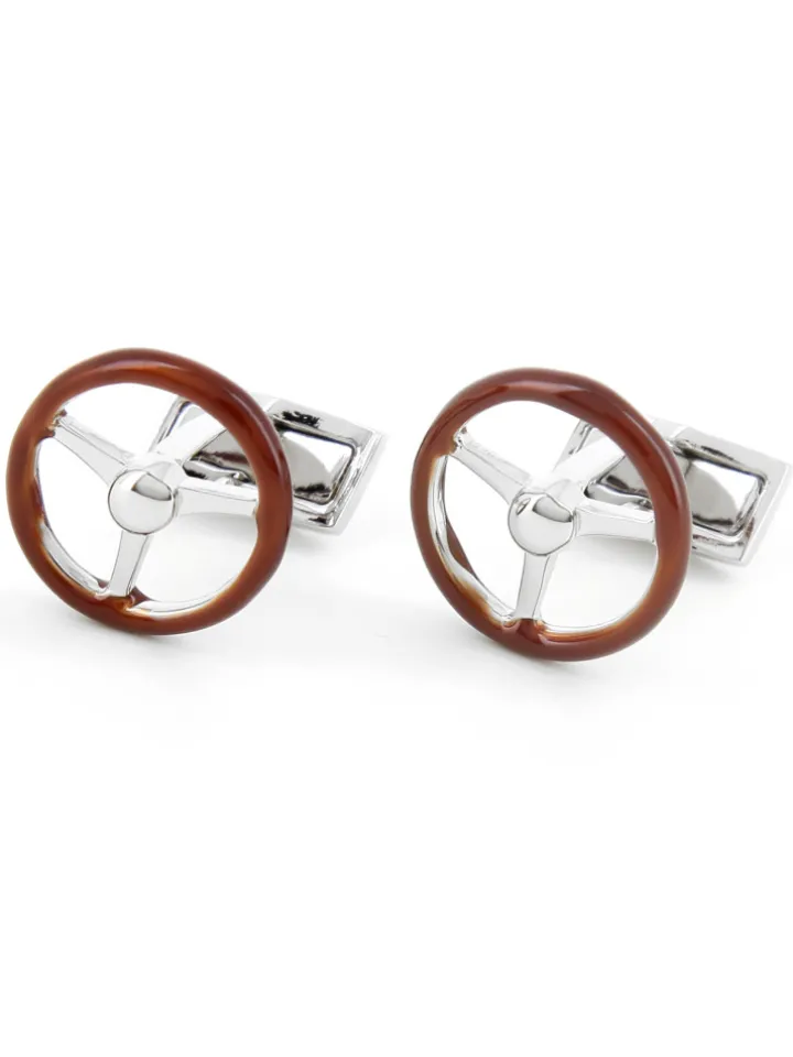 Boutons de manchette volant de voiture rétro Boavista