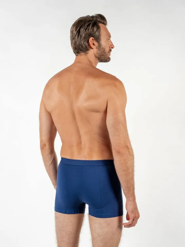 Boxer coton bio bleu nuit