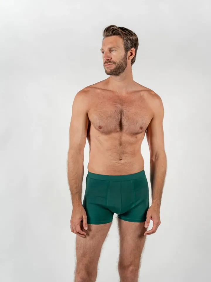 Boxer coton bio vert