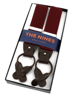 Bretelles homme bordeaux à boutons