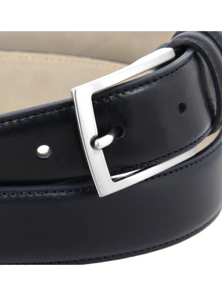Ceinture cuir bleu marine - Ugo