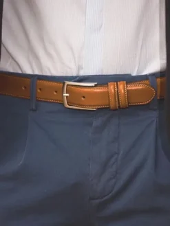 Ceinture cuir camel Ugo