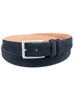 Ceinture daim bleu acier Lino