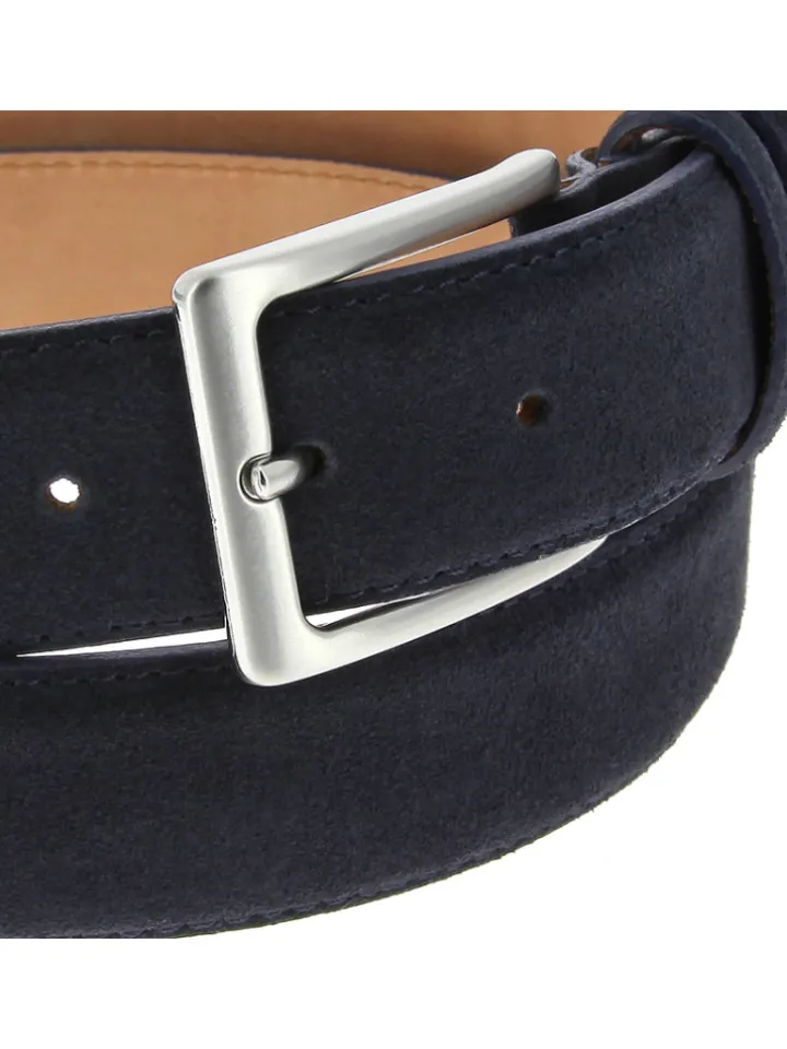 Ceinture daim bleu marine Lino