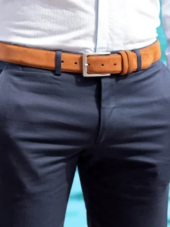 Ceinture daim cognac Lino