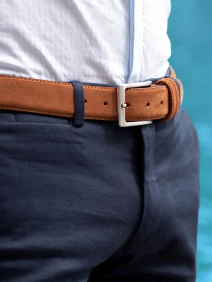 Ceinture daim cognac Lino
