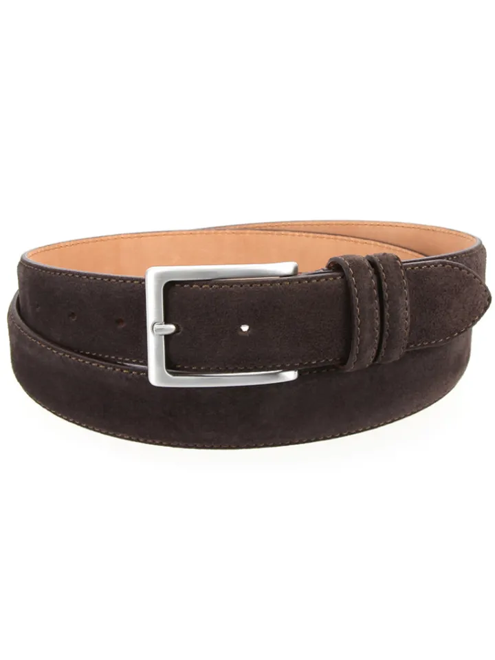 Ceinture daim marron foncé Lino