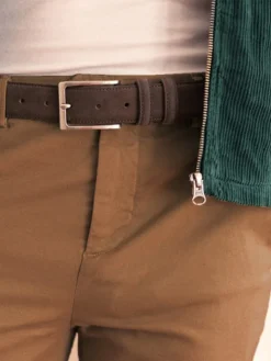 Ceinture daim marron foncé Lino