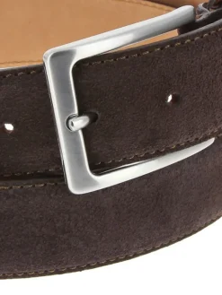 Ceinture daim marron foncé Lino