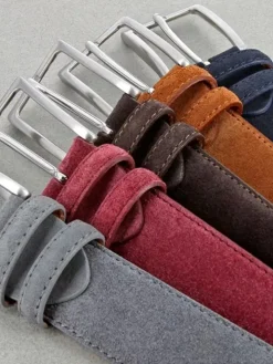 Ceinture daim marron foncé Lino