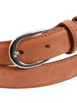 Ceinture fine marron en nubuck - Gab