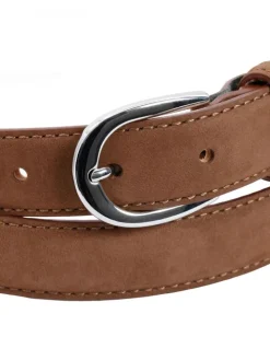 Ceinture fine marron foncé en nubuck - Gab
