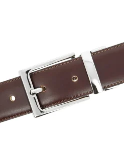 Ceinture réversible camel et marron James
