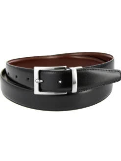 Ceinture réversible noire et marron - James