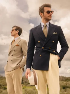 Chapeau panama blanc galon taupe