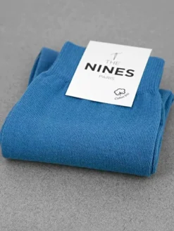 Chaussettes coton bio bleu roi