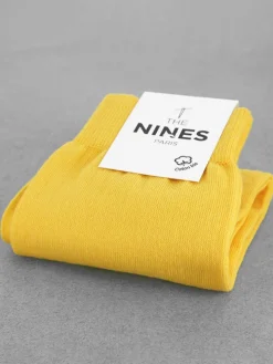 Chaussettes coton bio jaune