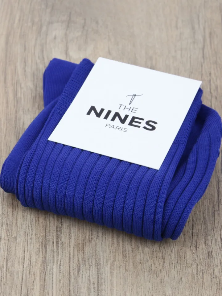 Chaussettes fil d'Écosse bleu électrique