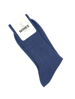Chaussettes fil d'Écosse bleu foncé