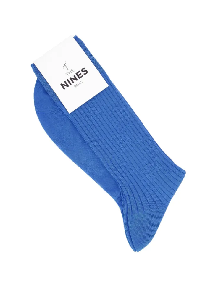 Chaussettes fil d'écosse bleu roi