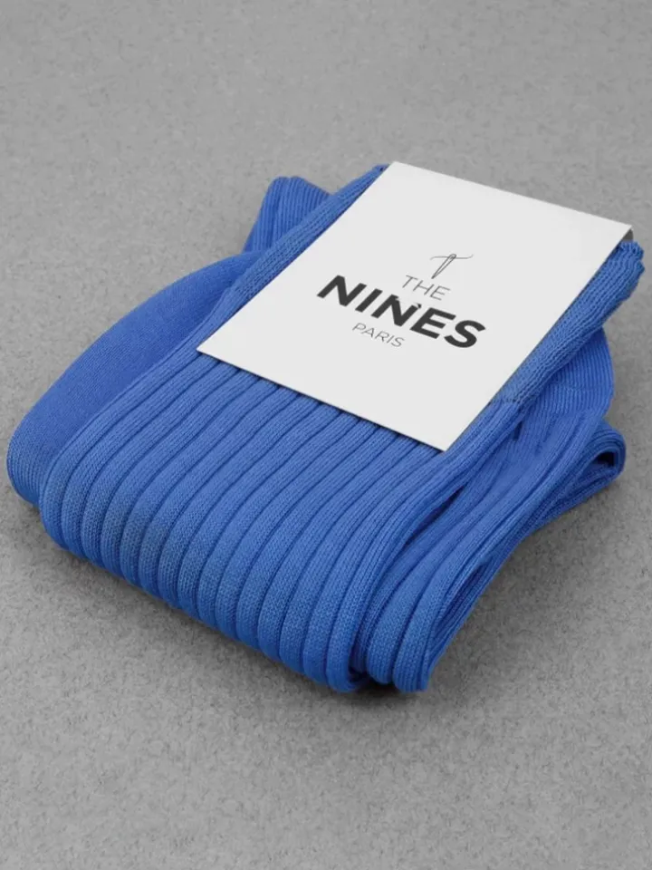 Chaussettes fil d'écosse bleu roi