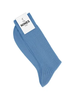 Chaussettes fil d'Écosse bleu ciel