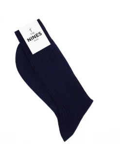Chaussettes fil d'Écosse bleu nuit