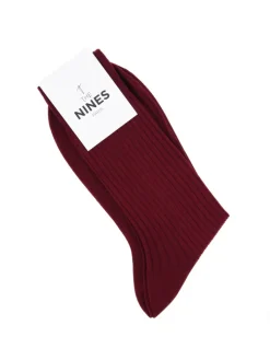 Chaussettes fil d'écosse bordeaux