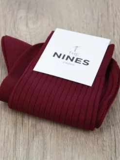 Chaussettes fil d'écosse bordeaux