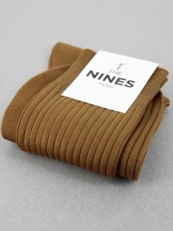 Chaussettes fil d'Écosse camel
