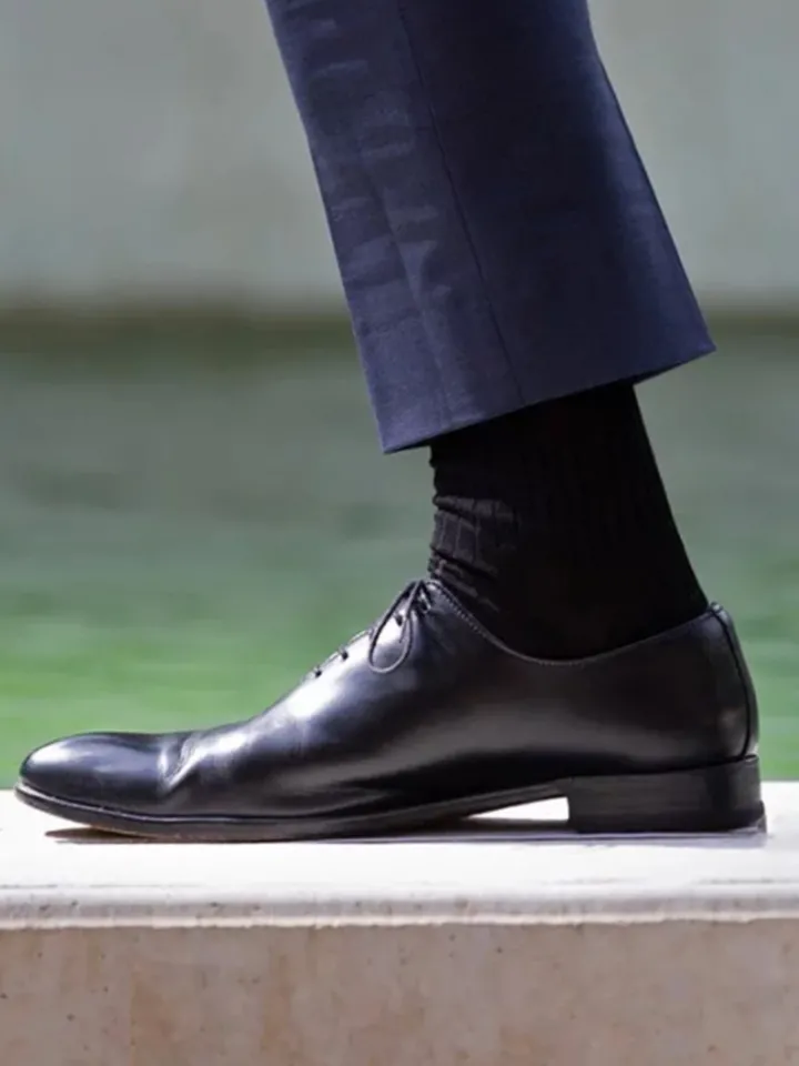 Chaussettes fil d'Écosse noir