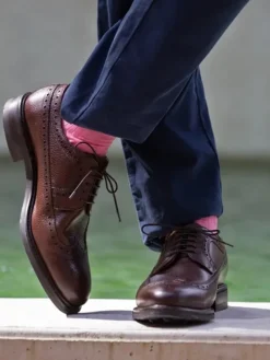 Chaussettes fil d'écosse rose