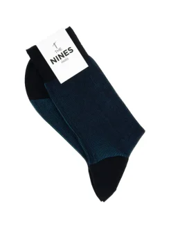 Chaussettes fil d'Écosse striées vert
