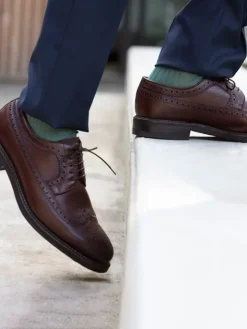 Chaussettes fil d'Écosse vert thym