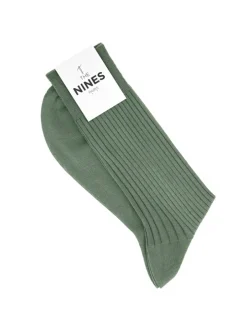 Chaussettes fil d'Écosse vert sauge