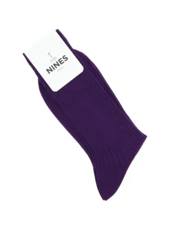 Chaussettes fil d'Écosse violettes