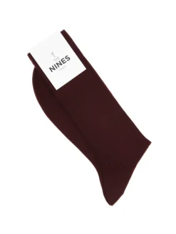 Chaussettes laine vierge bordeaux premier cru