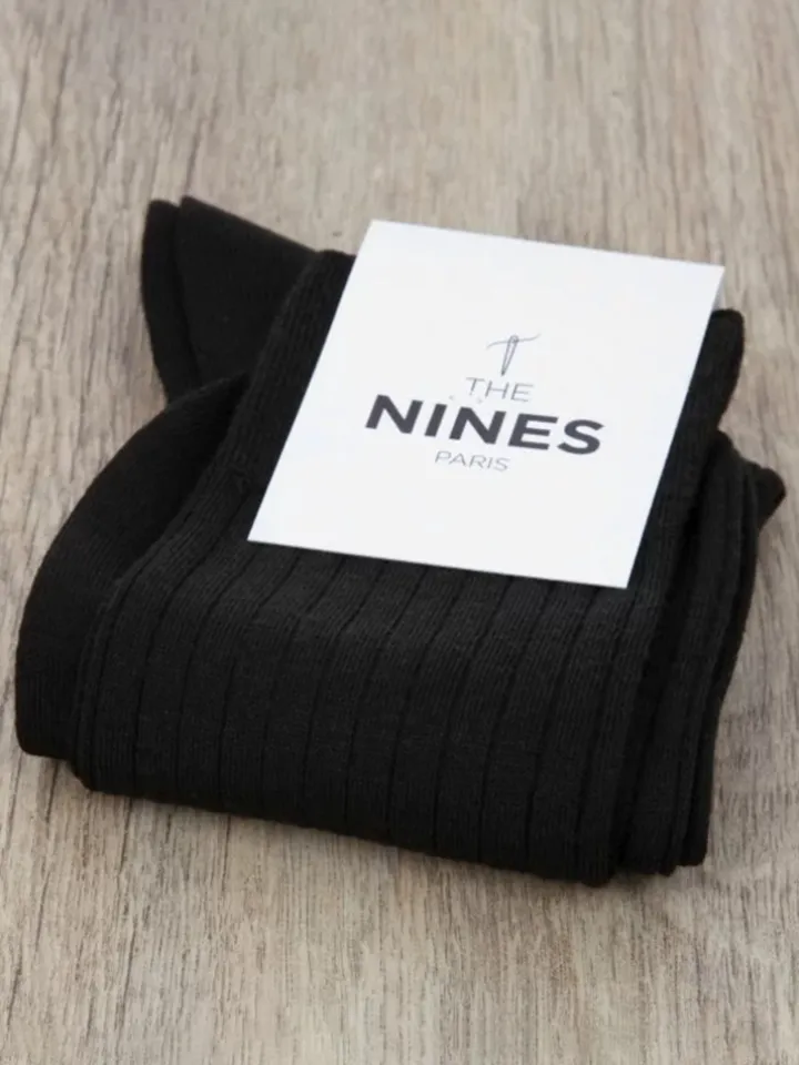 Chaussettes laine vierge noire