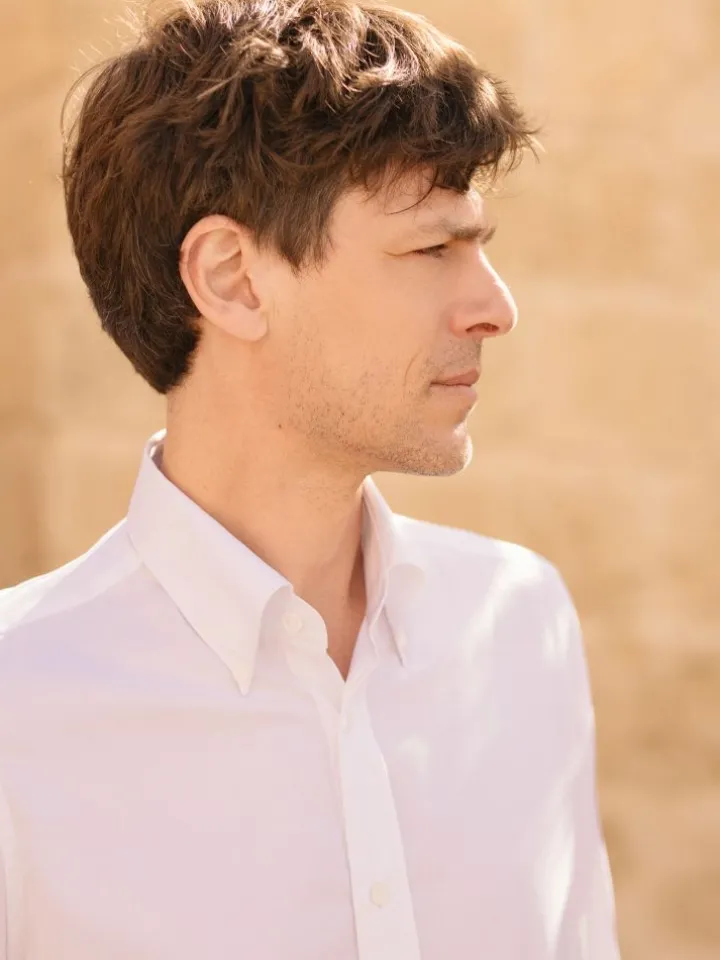 Chemise col américain en oxford blanc
