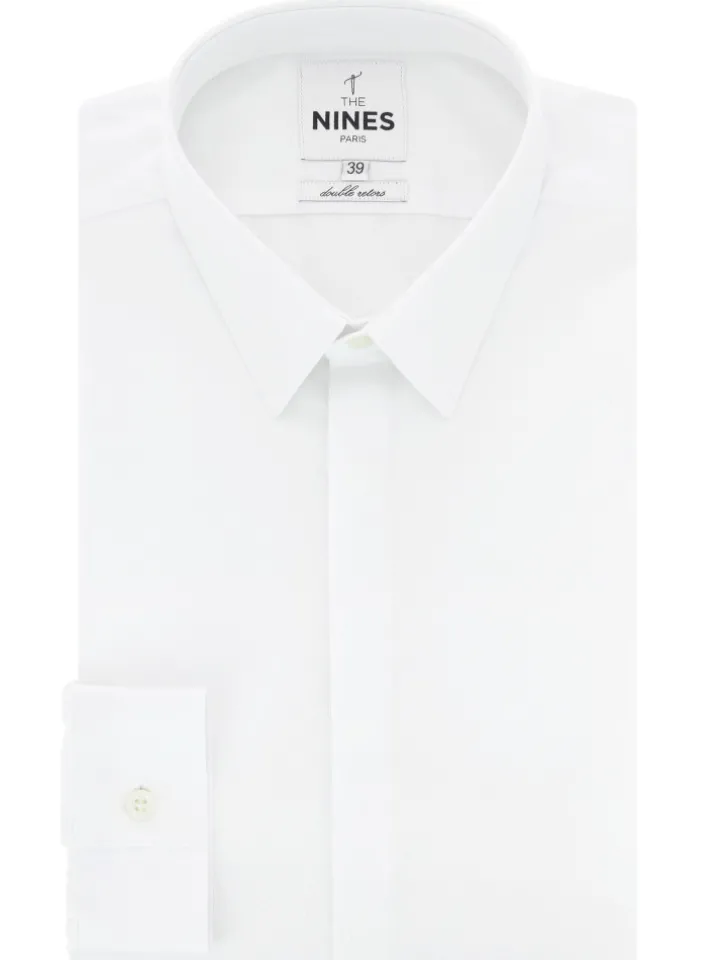 Chemise col français blanche