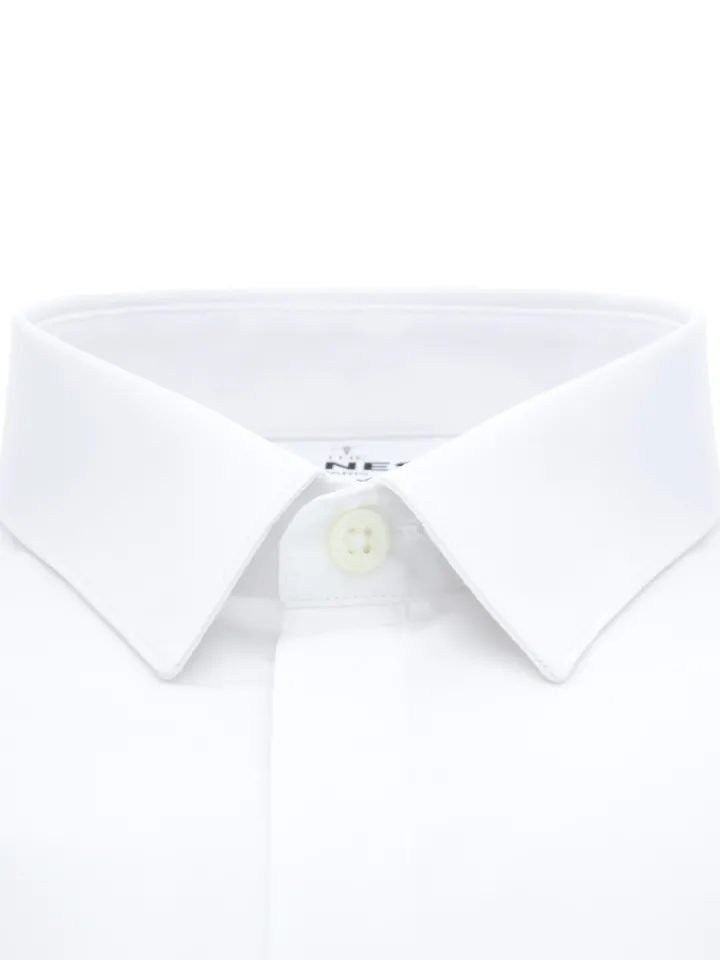 Chemise col français blanche