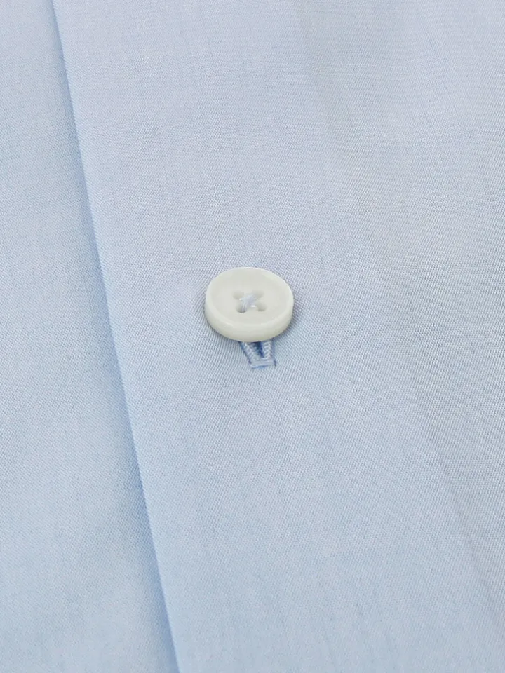 Chemise col italien à poignets mousquetaire