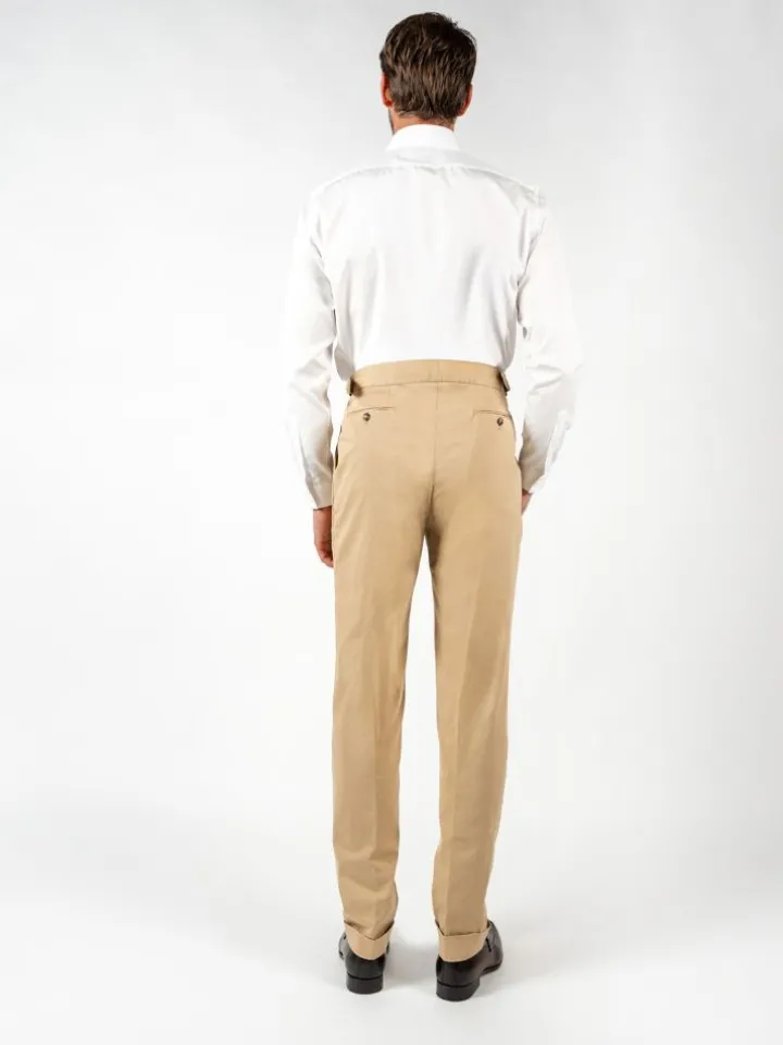 Chemise col italien blanche