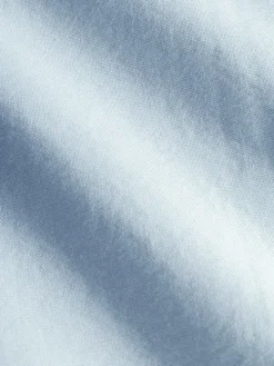 Chemise col italien en oxford bio bleu ciel