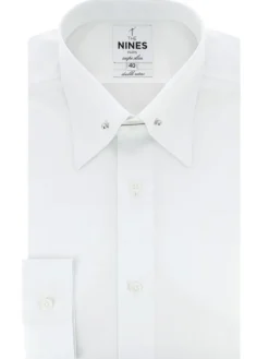 Chemise col épingle blanche en popeline
