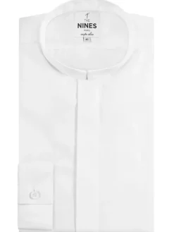 Chemise infroissable col inversé blanche