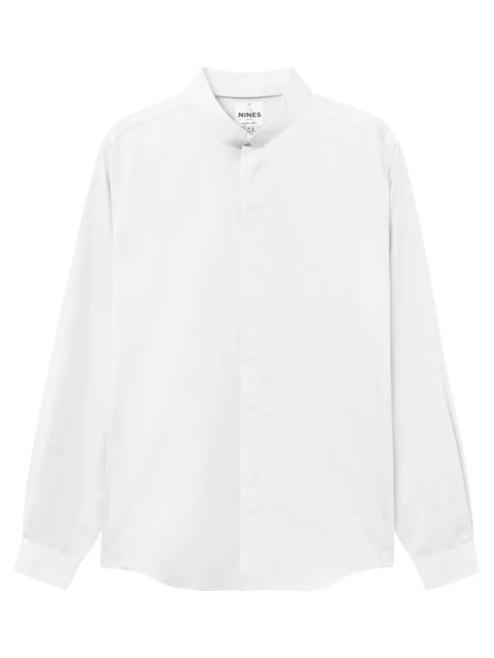 Chemise infroissable col inversé blanche