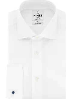 Chemise mousquetaire blanche col italien
