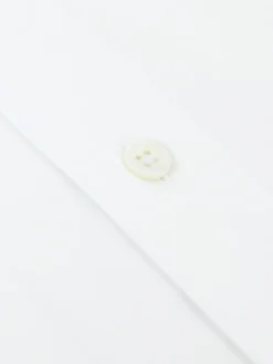 Chemise mousquetaire blanche col italien
