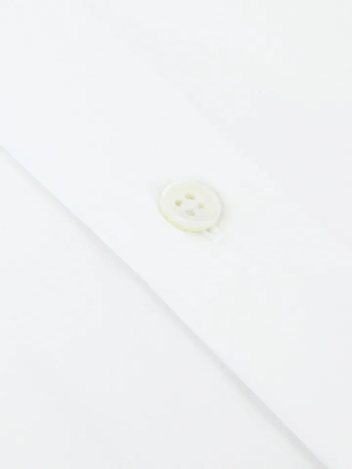Chemise mousquetaire blanche col italien